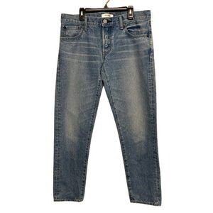 Moussy Vintage Jeans Womens 29 Blue Selvedge Button Fly Slim Leg Ankle Japan